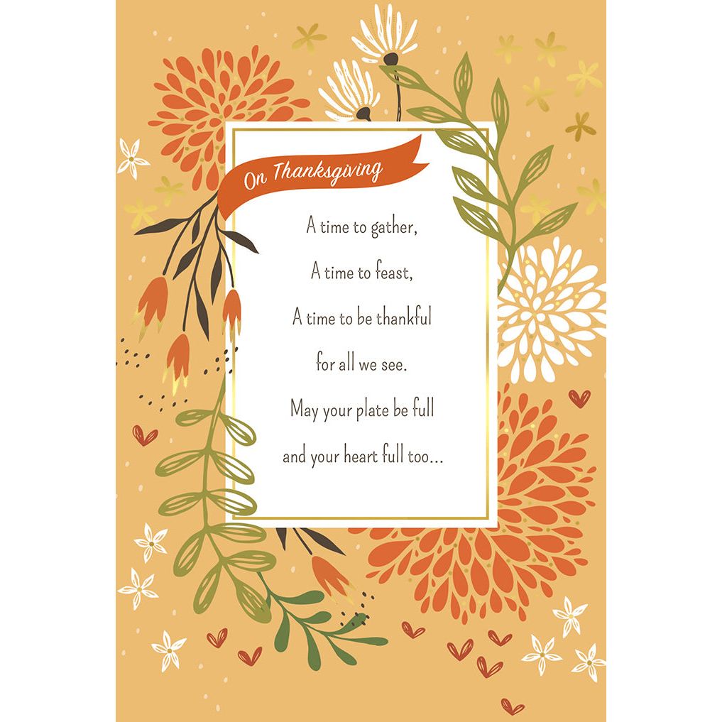 Fall Blooms Thanksgiving card